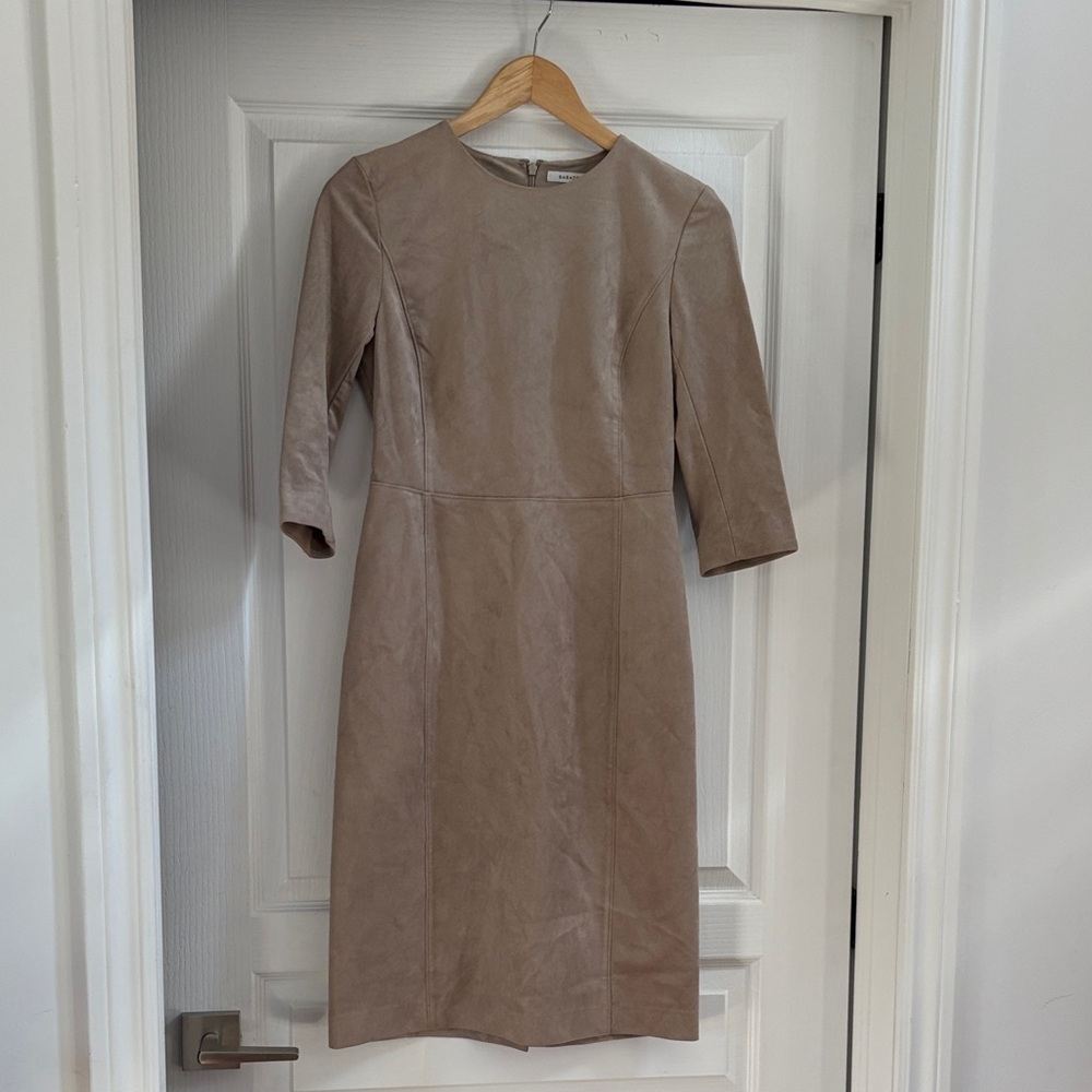 Aritzia Barbaton faux suede dress 4